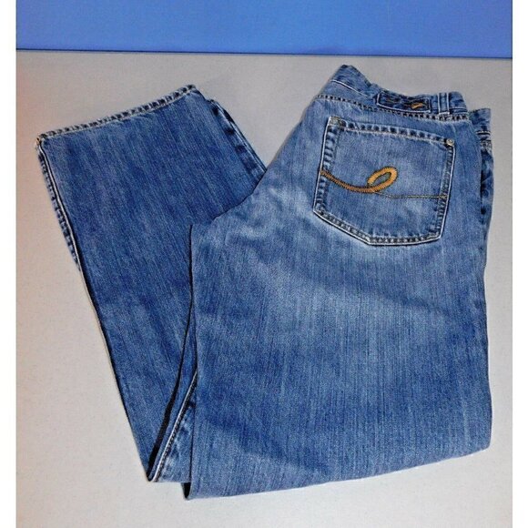 SEVEN 7 WOMEN'S BLUE JEANS SIZE 34, INSEAM MEASURES APPROXIMATELY 31 INCHES - Picture 1 of 7